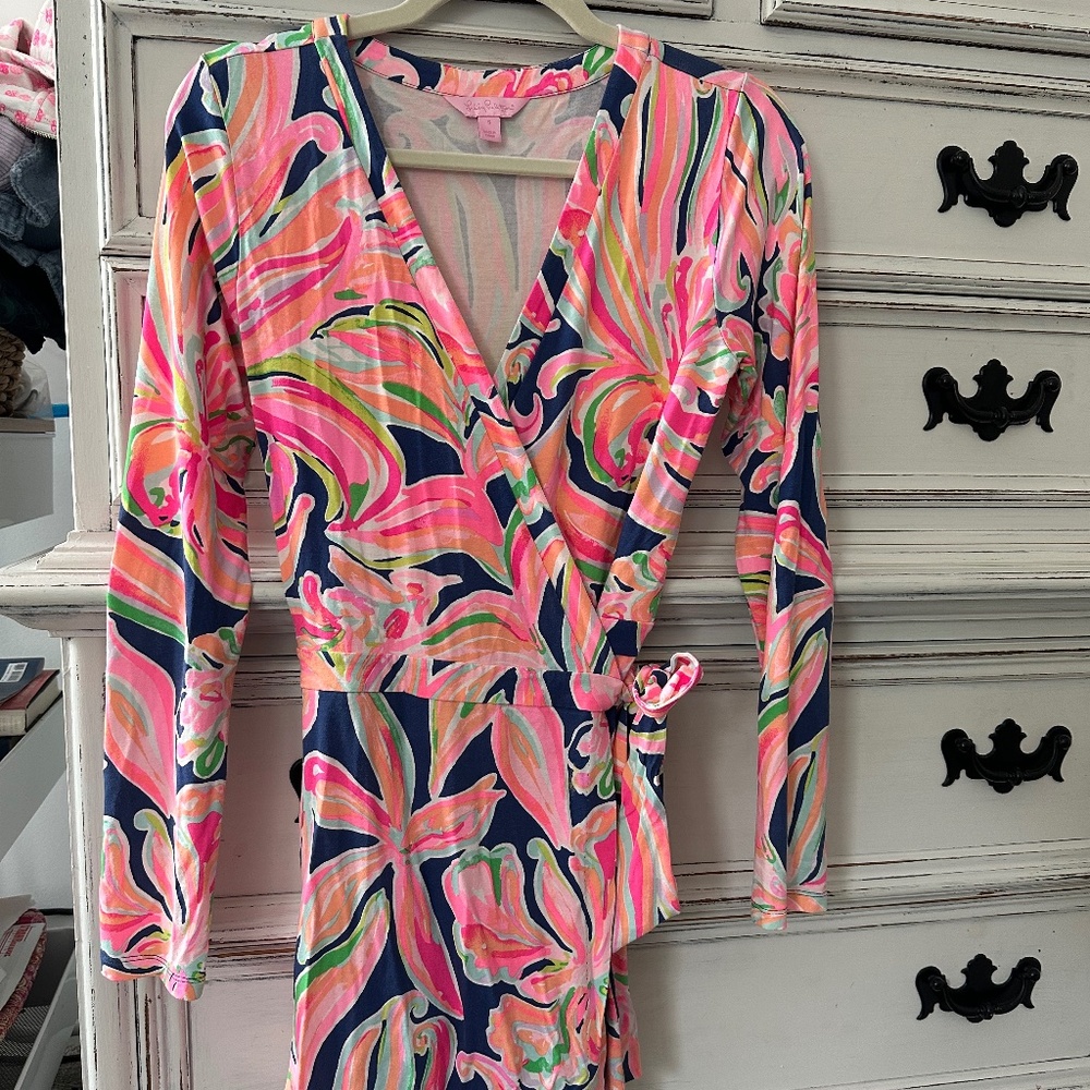 Lilly Pulitzer Karli wrap romper S